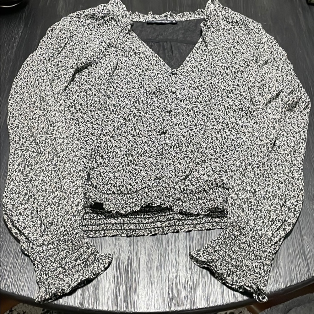 Abercrombie floral long sleeve